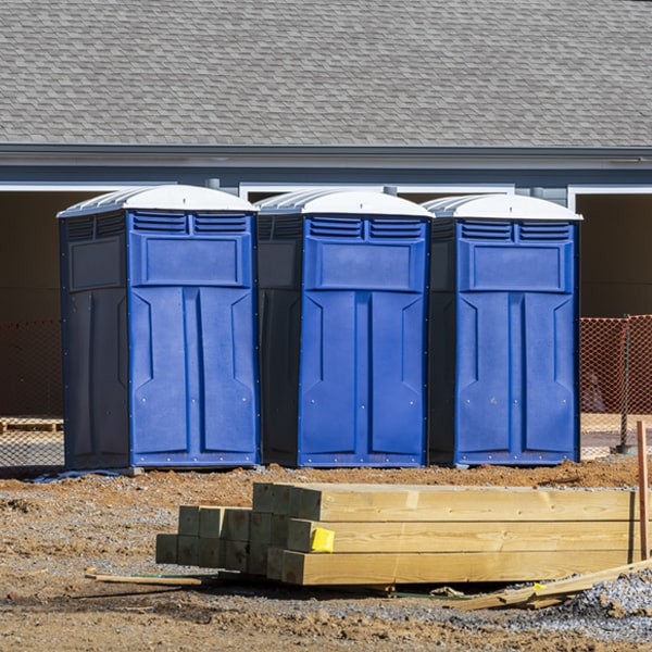 what is the expected delivery and pickup timeframe for the porta potties in Wauhillau